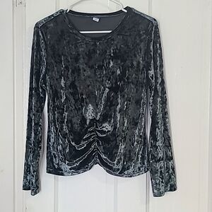 OLD NAVY"" GREEN VELVET WOMEN'S TOP